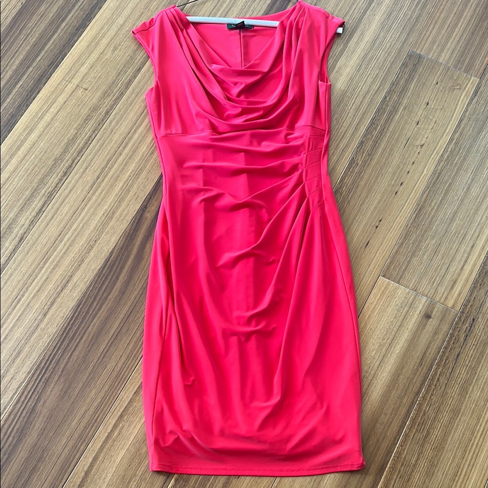 Lauren Ralph Lauren Pink Ruched Cocktail Dress